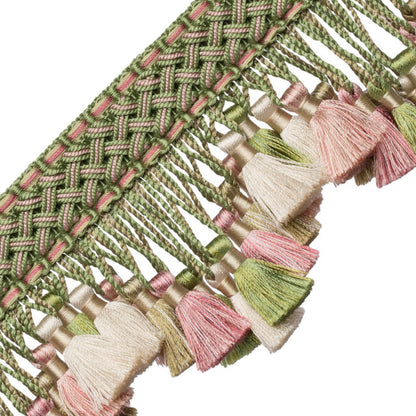 Chevallerie Scalloped Tassel Fringe Trim by Samuel & Sons in Jardin