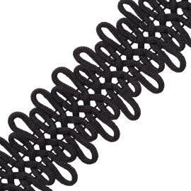 Mariachi Braid Trim by Samuel & Sons in Obsidian