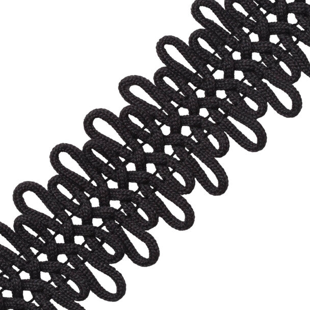 Mariachi Braid Trim by Samuel & Sons in Obsidian