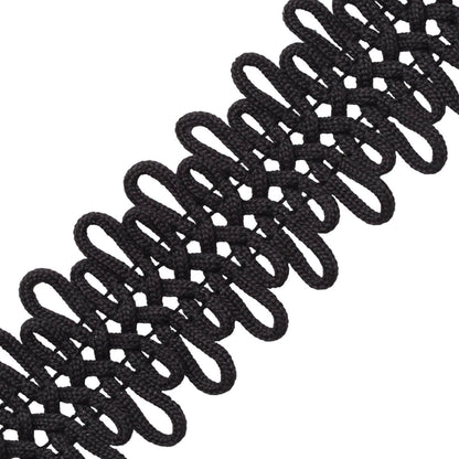 Mariachi Braid Trim by Samuel & Sons in Obsidian