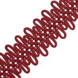 Mariachi Braid Trim by Samuel & Sons in Cochineal