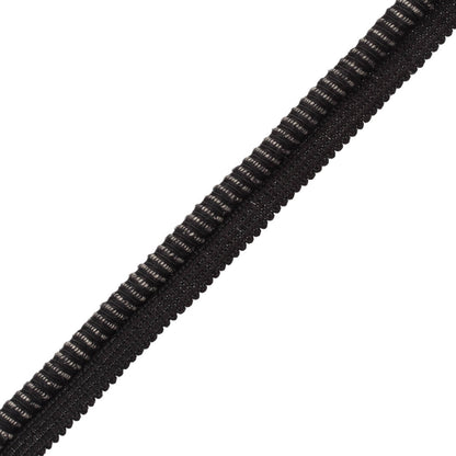 Lazo Cord With Tape Trim by Samuel & Sons in Obsidian