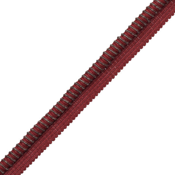 Lazo Cord With Tape Trim by Samuel & Sons in Cochineal