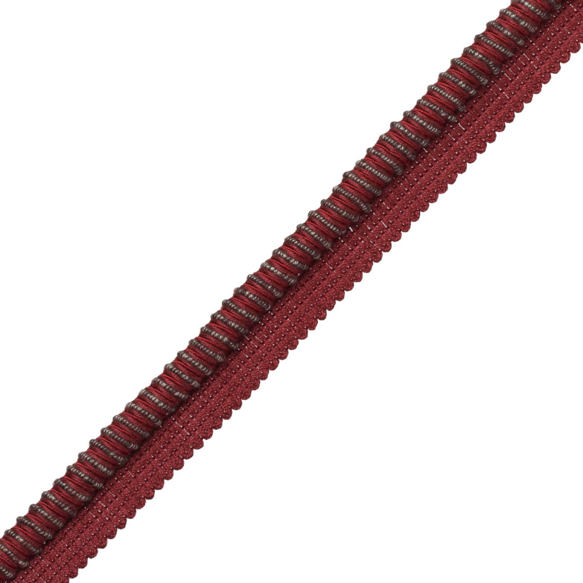 Lazo Cord With Tape Trim by Samuel & Sons in Cochineal