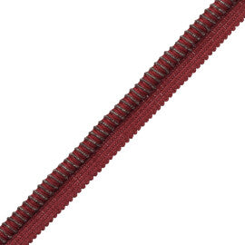 Lazo Cord With Tape Trim by Samuel & Sons in Cochineal
