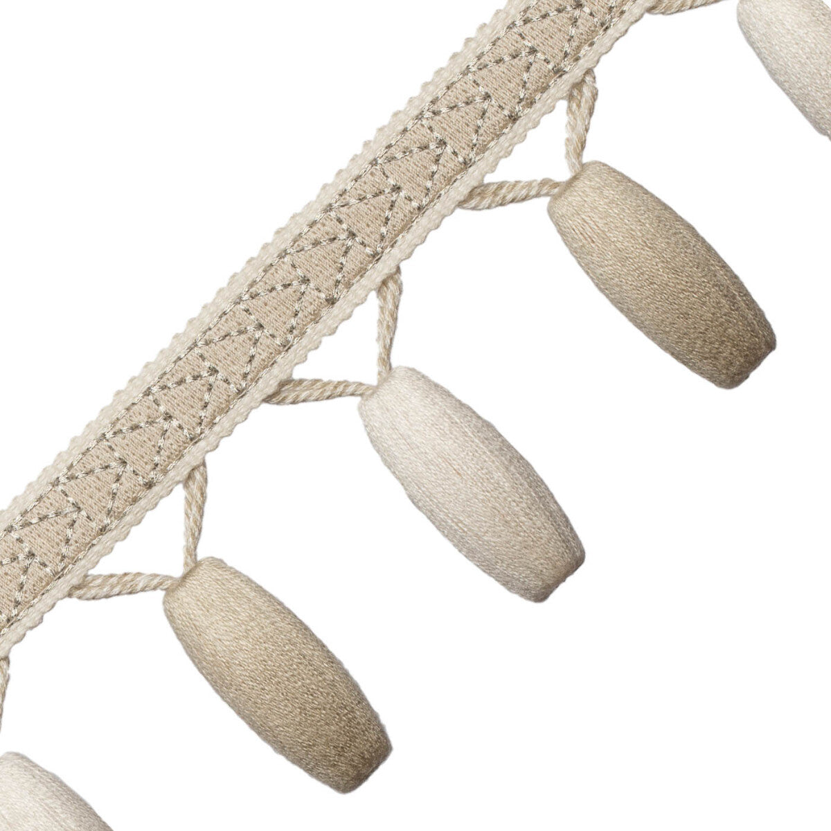 Torero Beaded Fringe Trim by Samuel & Sons in Salt