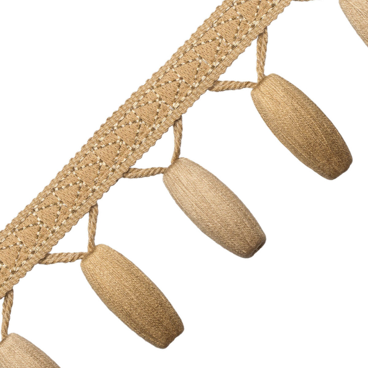 Torero Beaded Fringe Trim by Samuel & Sons in Sisal
