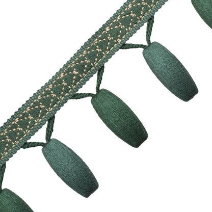 Torero Beaded Fringe Trim by Samuel & Sons in Jade