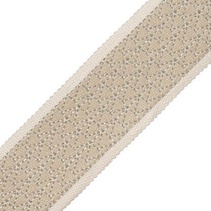 Torero Embroidered Border Trim by Samuel & Sons in Salt