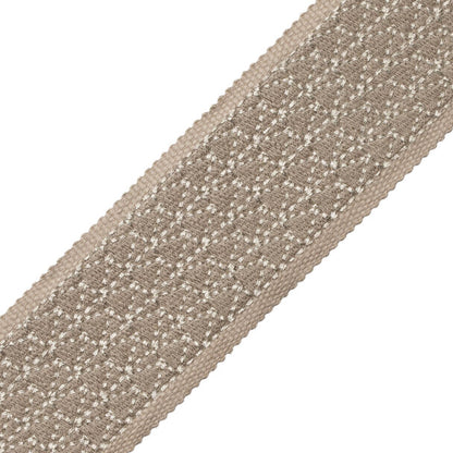 Torero Embroidered Border Trim by Samuel & Sons in Metate