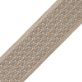 Torero Embroidered Border Trim by Samuel & Sons in Metate