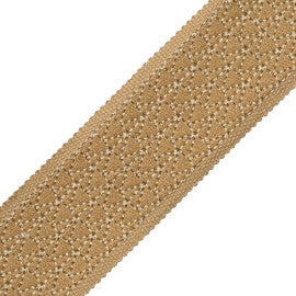 Torero Embroidered Border Trim by Samuel & Sons in Sisal