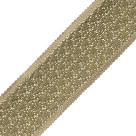 Torero Embroidered Border Trim by Samuel & Sons in Nopal