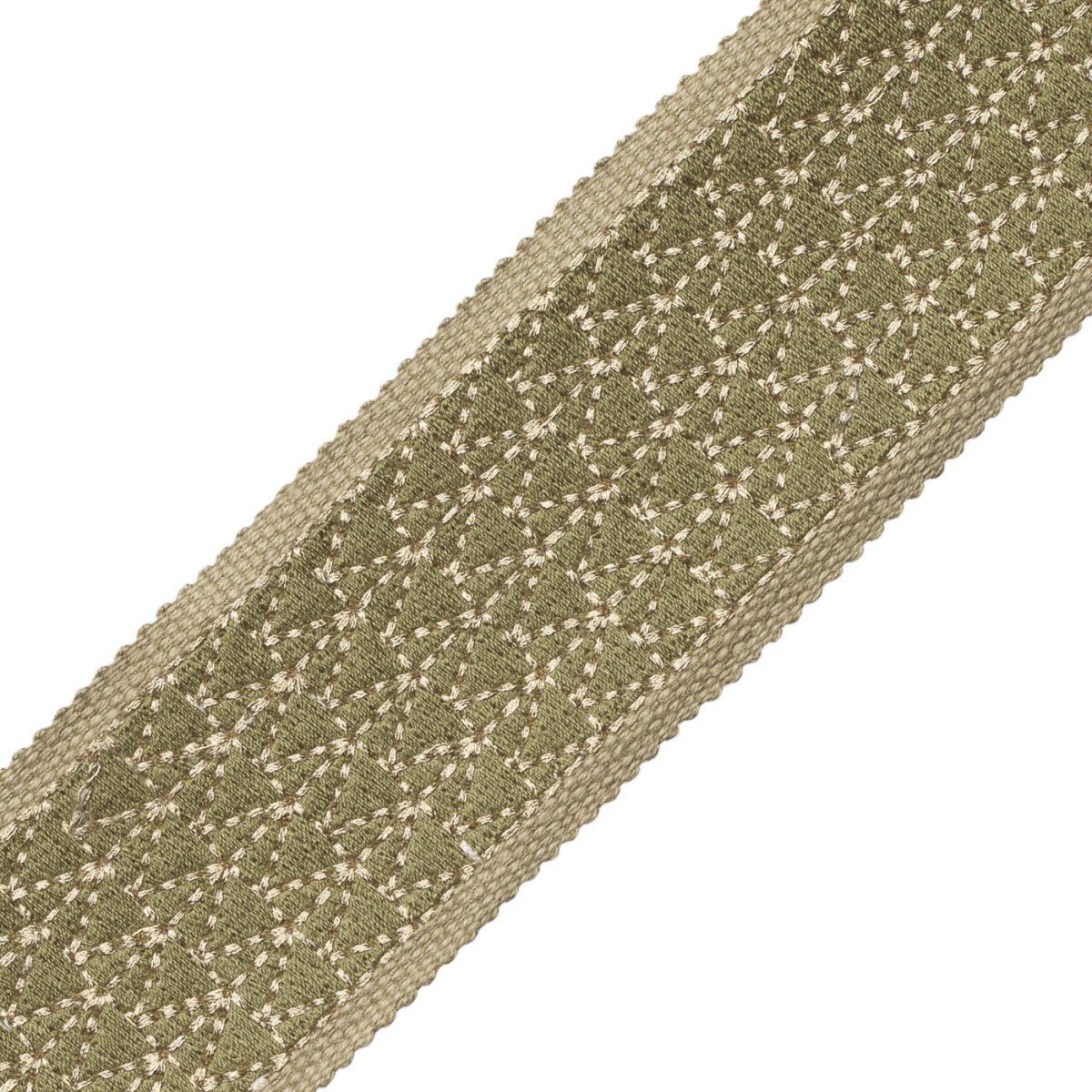 Torero Embroidered Border Trim by Samuel & Sons in Nopal