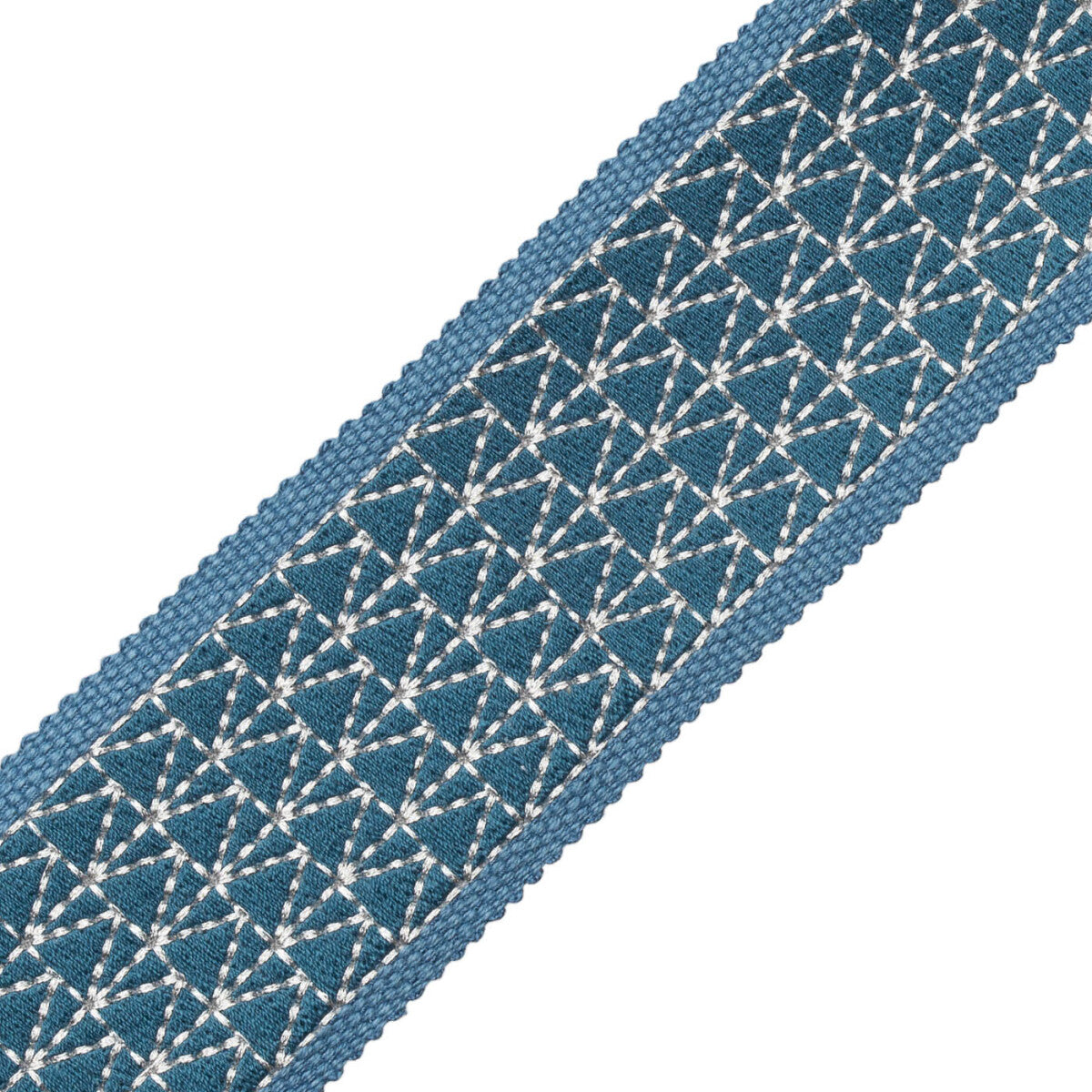 Torero Embroidered Border Trim by Samuel & Sons in Cenote