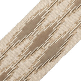 Ojos Appliqué Border Trim by Samuel & Sons in Metate