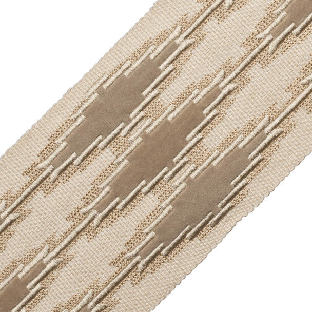 Ojos Appliqué Border Trim by Samuel & Sons in Metate