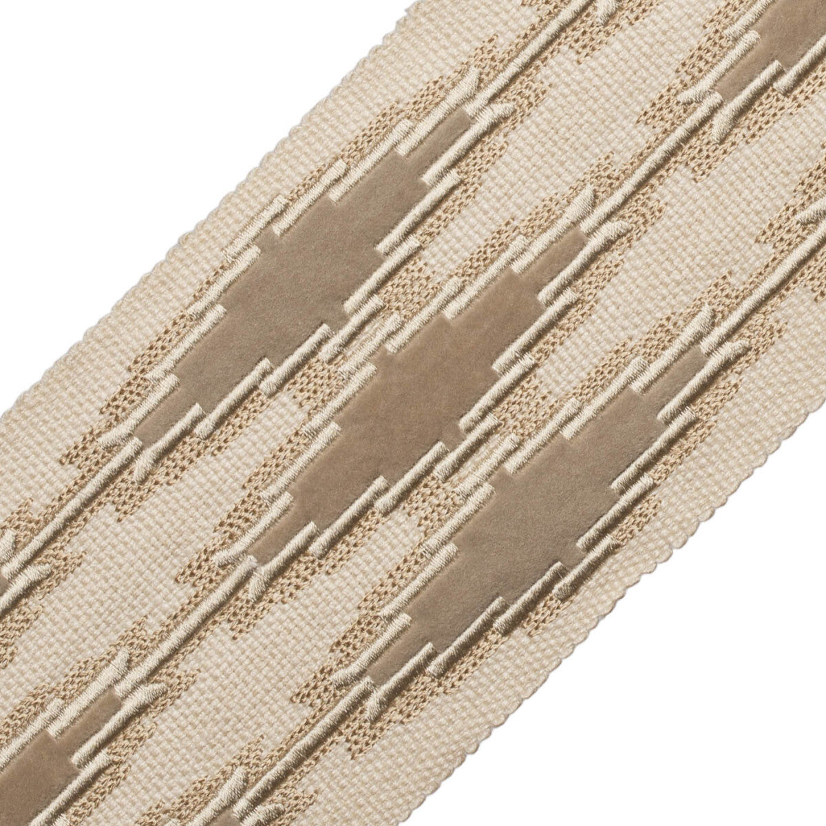 Ojos Appliqué Border Trim by Samuel & Sons in Metate