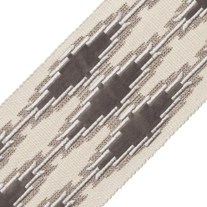 Ojos Appliqué Border Trim by Samuel & Sons in Granite