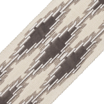Ojos Appliqué Border Trim by Samuel & Sons in Granite