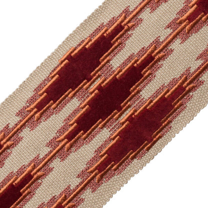 Ojos Appliqué Border Trim by Samuel & Sons in Terra