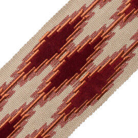 Ojos Appliqué Border Trim by Samuel & Sons in Terra