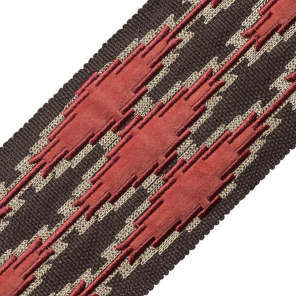 Ojos Appliqué Border Trim by Samuel & Sons in Cochineal