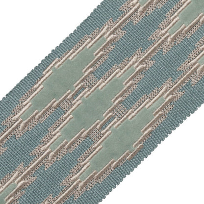 Ojos Appliqué Border Trim by Samuel & Sons in Cielo