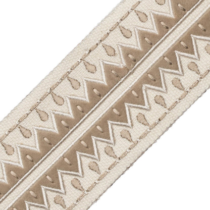 Uxmal Appliqué Border Trim by Samuel & Sons in Salt