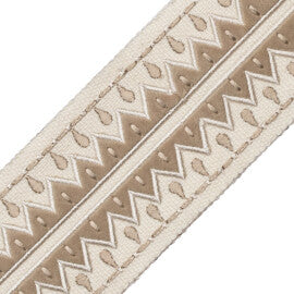 Uxmal Appliqué Border Trim by Samuel & Sons in Salt