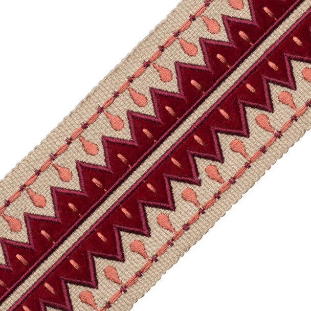 Uxmal Appliqué Border Trim by Samuel & Sons in Terra