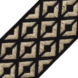 Frida Border Trim by Samuel & Sons in Obsidian