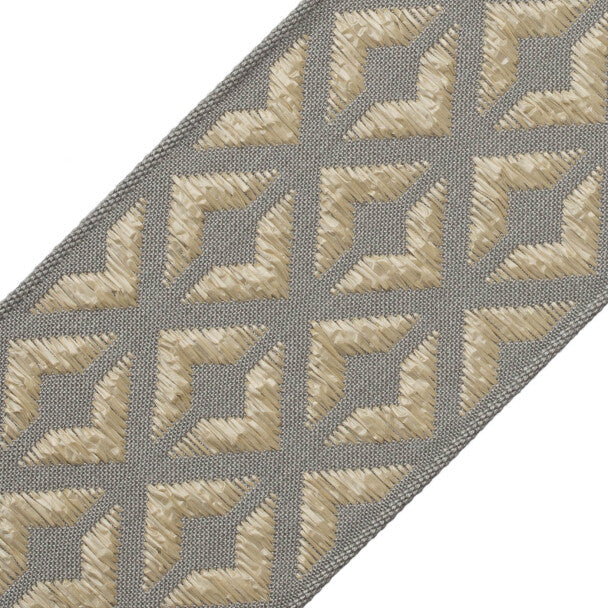 Frida Border Trim by Samuel & Sons in Granite