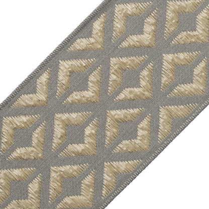 Frida Border Trim by Samuel & Sons in Granite