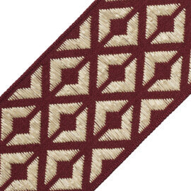 Frida Border Trim by Samuel & Sons in Cochineal