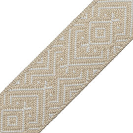 Mitla Border Trim by Samuel & Sons in Salt