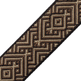 Mitla Border Trim by Samuel & Sons in Obsidian