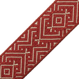 Mitla Border Trim by Samuel & Sons in Terra