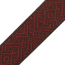 Mitla Border Trim by Samuel & Sons in Cochineal