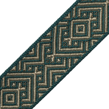 Mitla Border Trim by Samuel & Sons in Jade