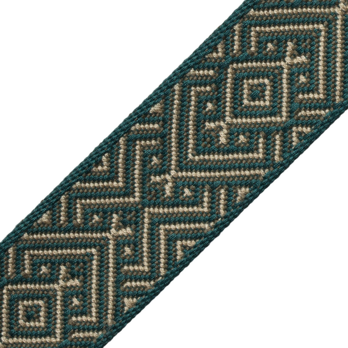 Mitla Border Trim by Samuel & Sons in Jade