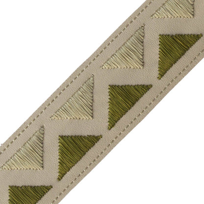Pyramid Embroidered Border Trim by Samuel & Sons in Nopal