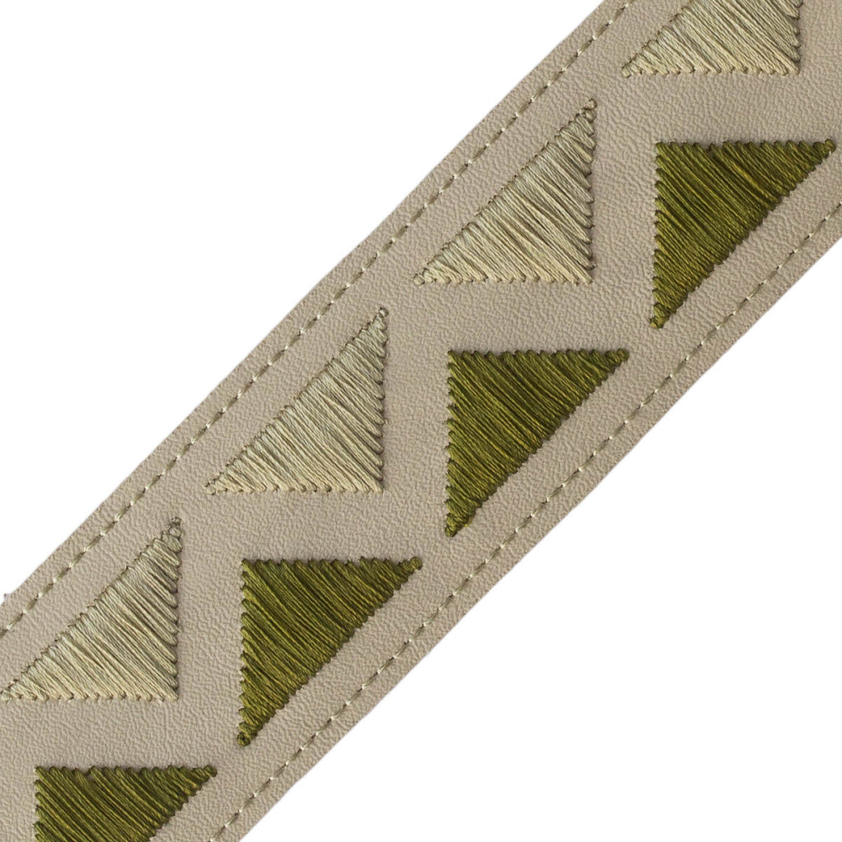 Pyramid Embroidered Border Trim by Samuel & Sons in Nopal