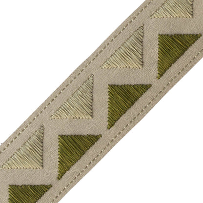 Pyramid Embroidered Border Trim by Samuel & Sons in Nopal