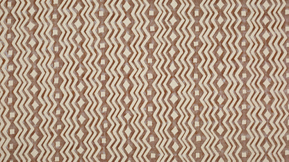 Itza Rust & blue on parchment