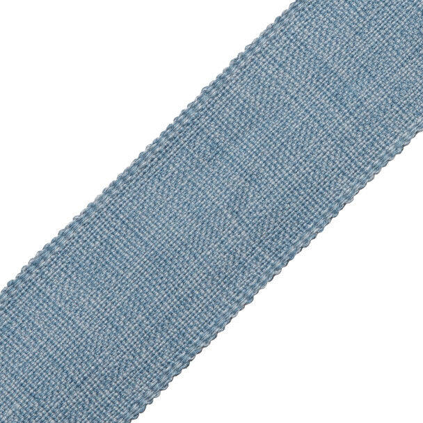 2" Positano Linen Border Trim by Samuel & Sons in Cornflower