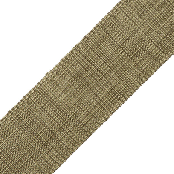 2" Positano Linen Border Trim by Samuel & Sons in Olive