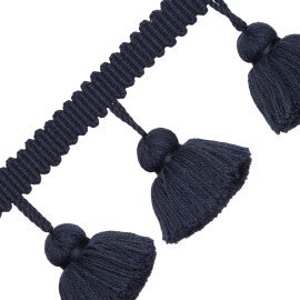Positano Jumbo Tassel Fringe Trim by Samuel & Sons in Midnight