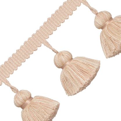 Positano Jumbo Tassel Fringe Trim by Samuel & Sons in Slipper