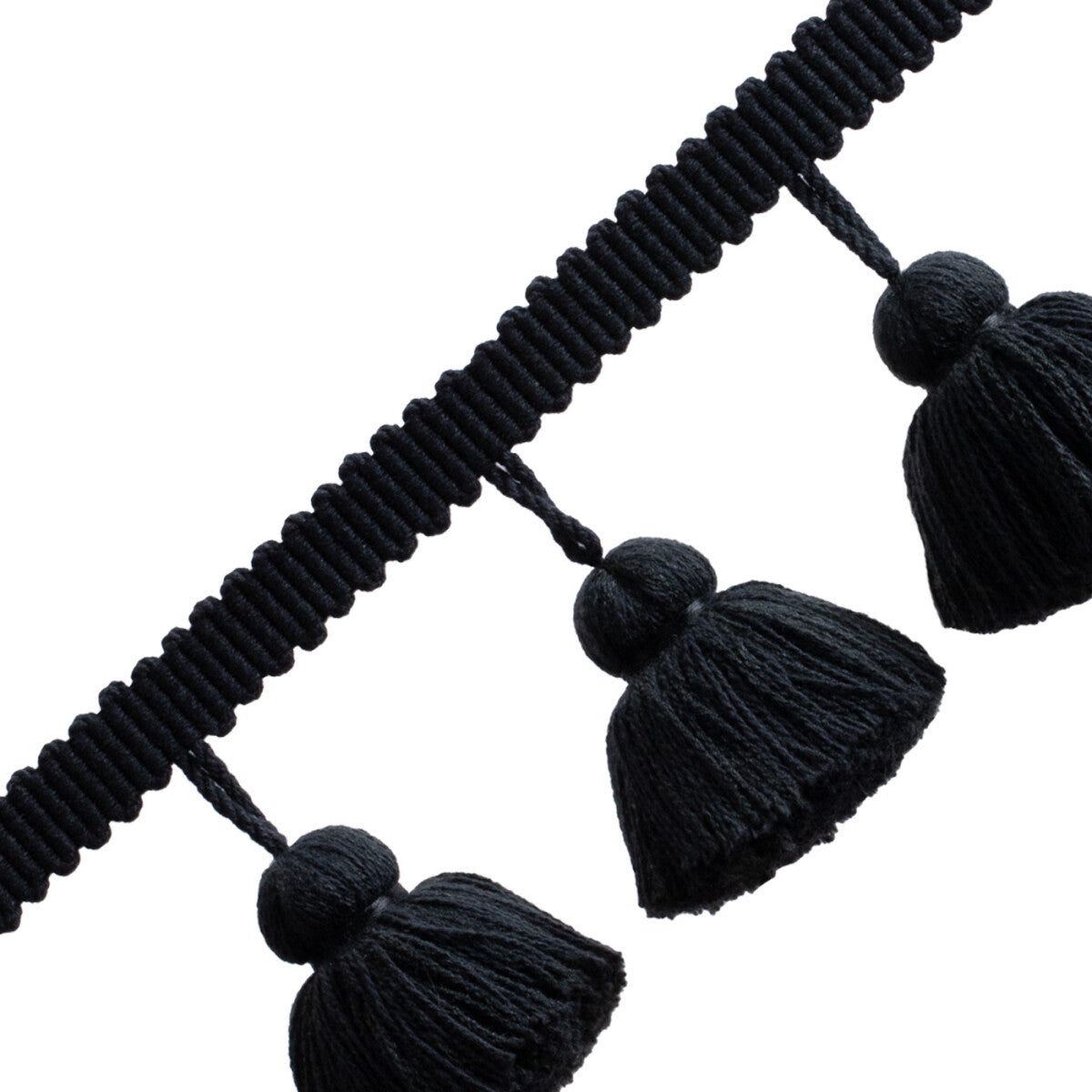 Positano Jumbo Tassel Fringe Trim by Samuel & Sons in Onyx